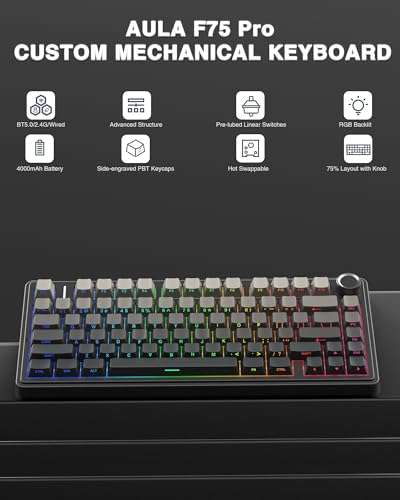 AULA F75 Pro Wireless Mechanical Keyboard