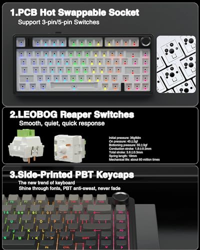AULA F75 Pro Wireless Mechanical Keyboard