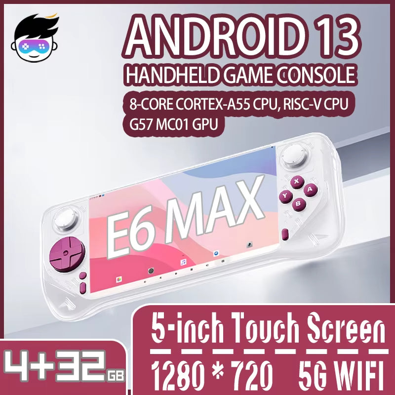 GAMEMT E6 Max Andorid13 Handheld Game Console
