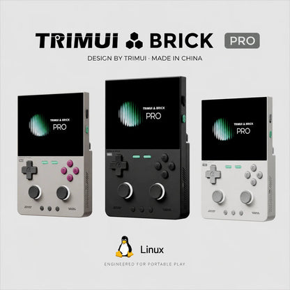 TRIMUI BRICK PRO Console Handheld with 64GB SD Card